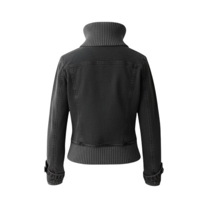 Ribbed Collar Cargo Jacket