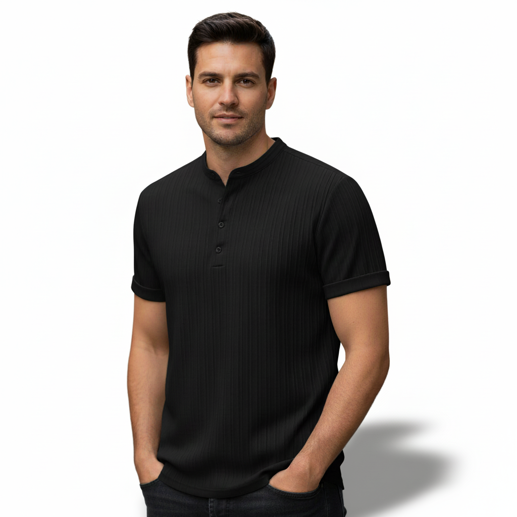 Retro Striped Linen T Shirt For Men