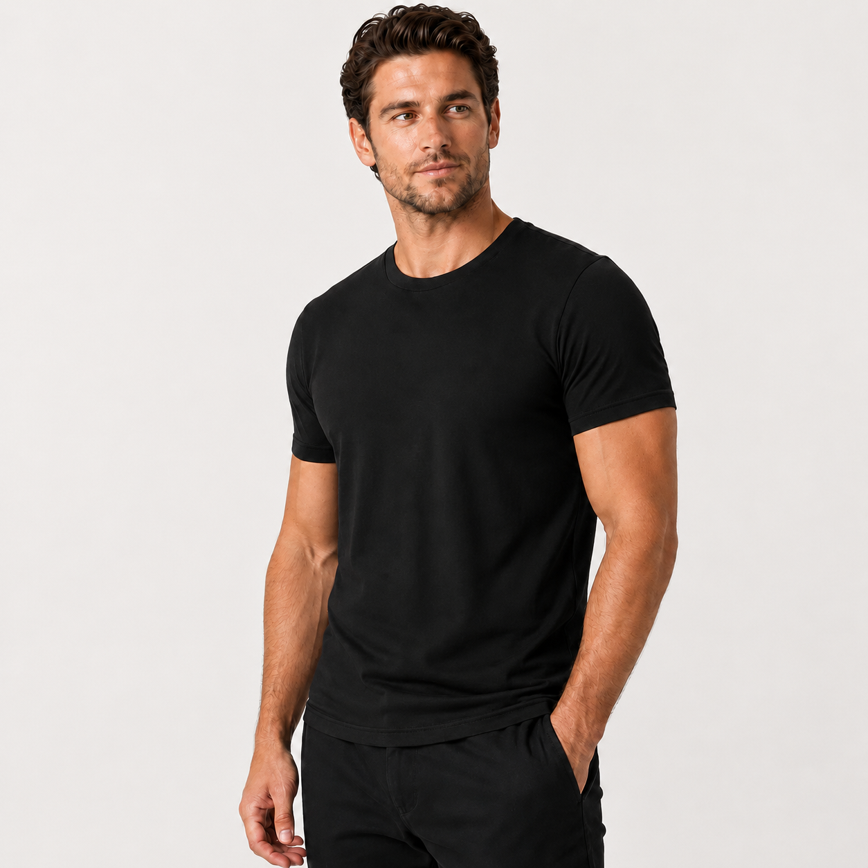 Short Sleeve Crew Style T Shirts For Men