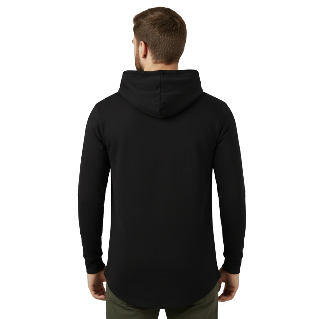 Men Cotton Hooded T Shirt For Streetwear And Everyday Style