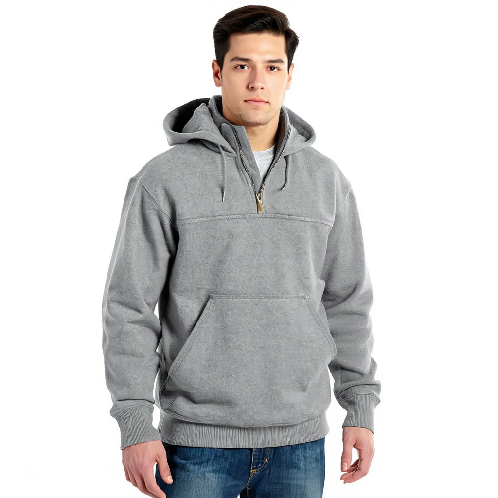Men Rain Defender Quarter Zip Hoodies