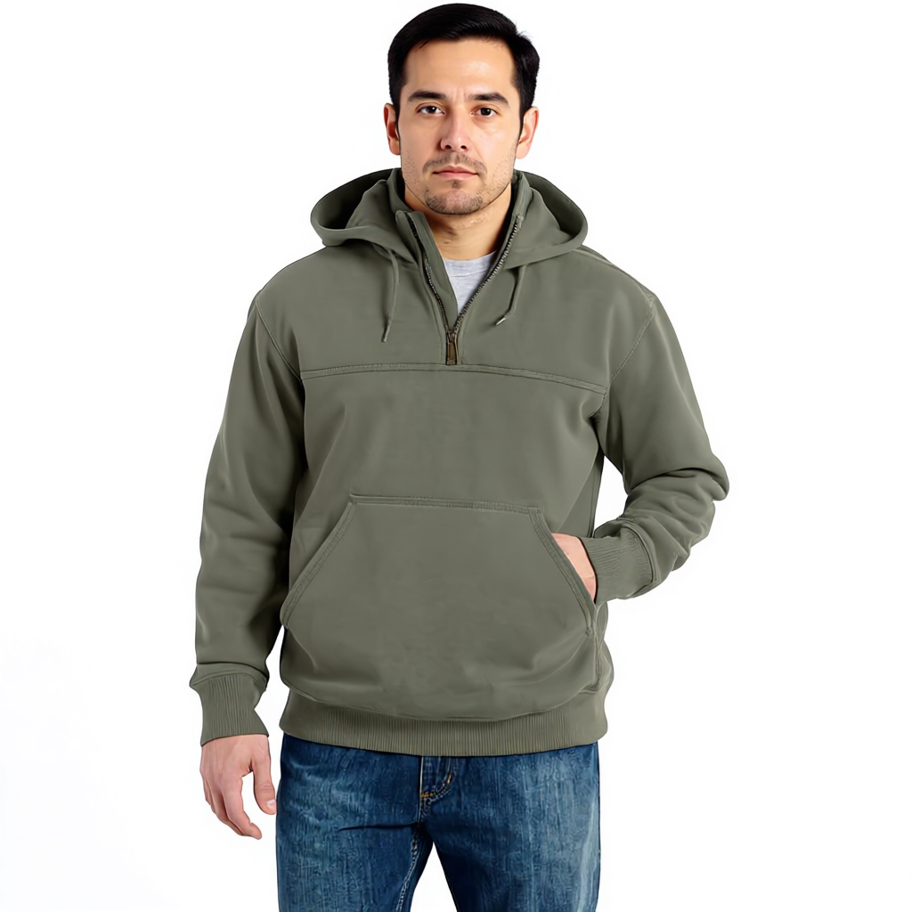 Men Rain Defender Quarter Zip Hoodies