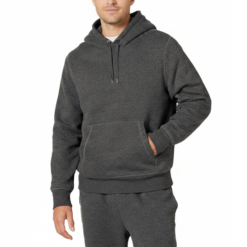Mens Hoodies Sherpa Lined Pullover