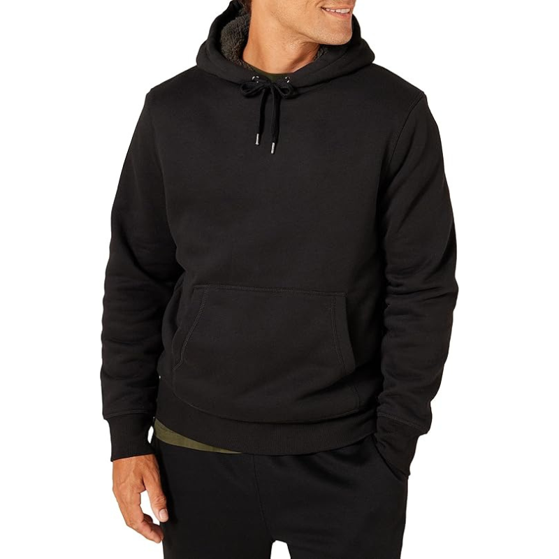 Mens Hoodies Sherpa Lined Pullover