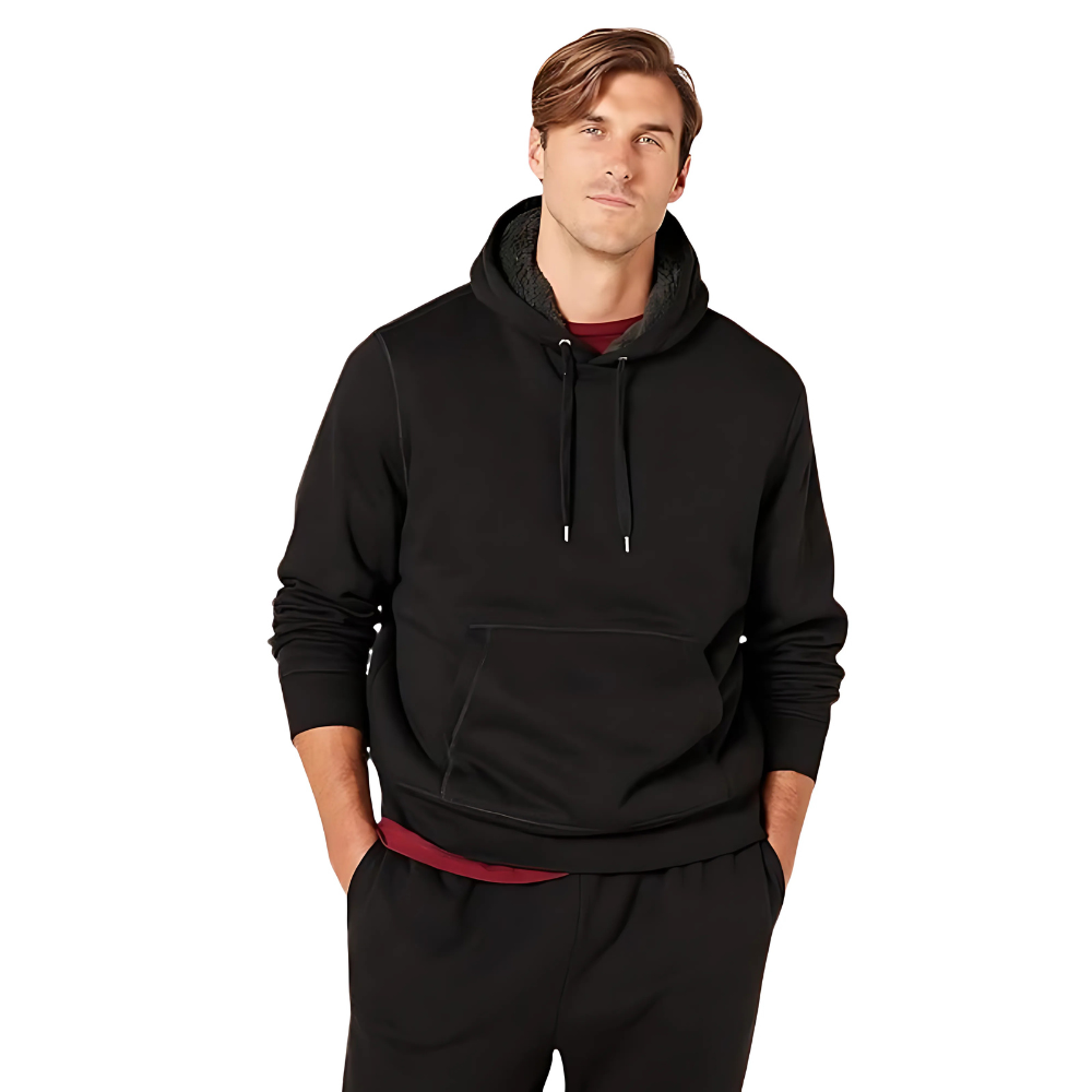 Men’s Sherpa-Lined Pullover Hoodie