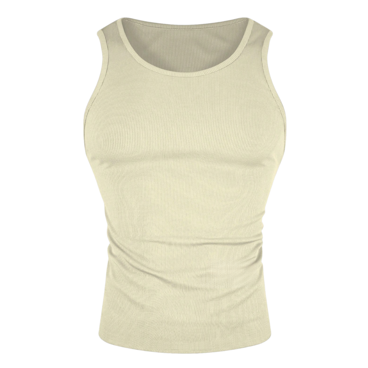 Letter Graphic Round Casual Tank Top For Men