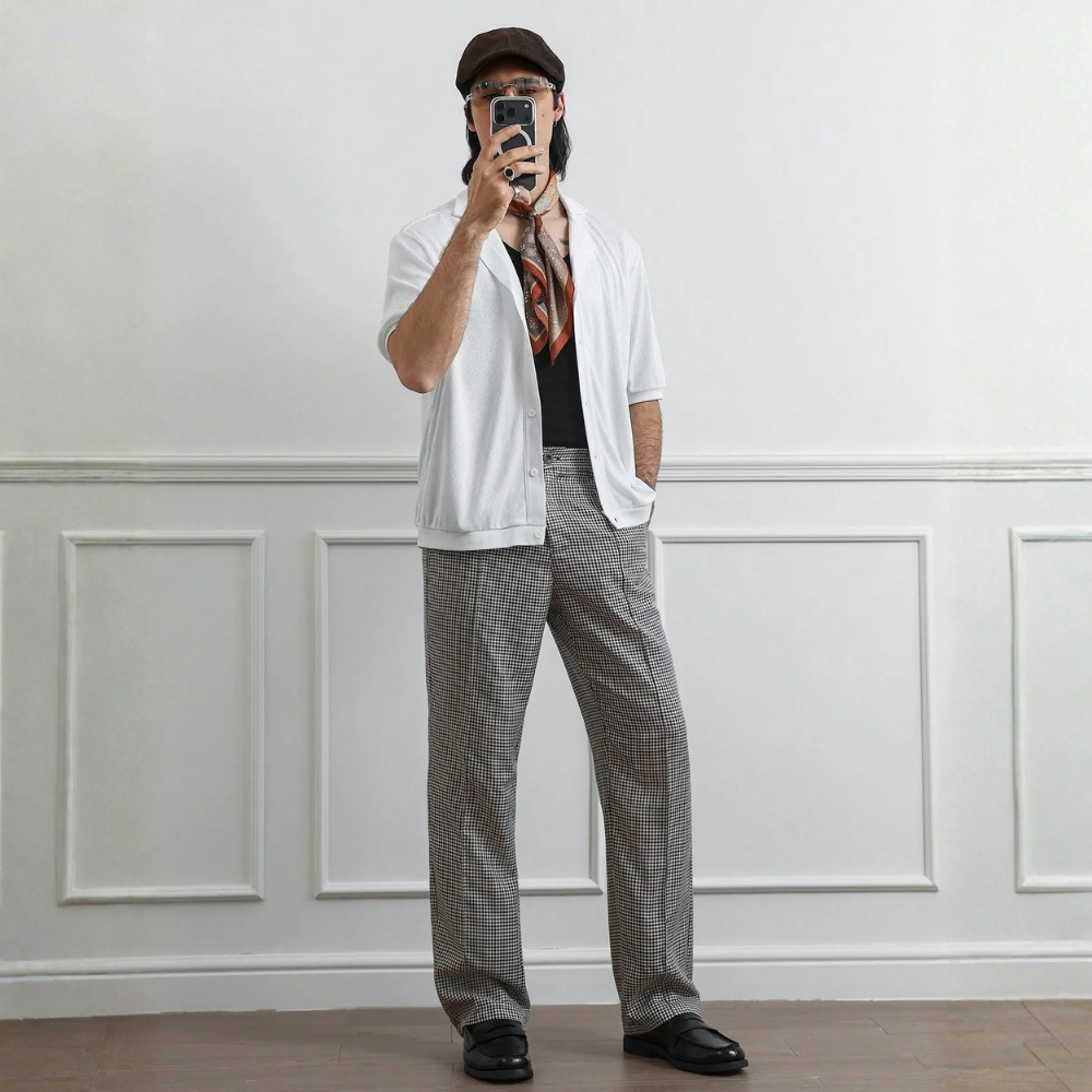 Casual Straight Fit Fashionable Pants For Men