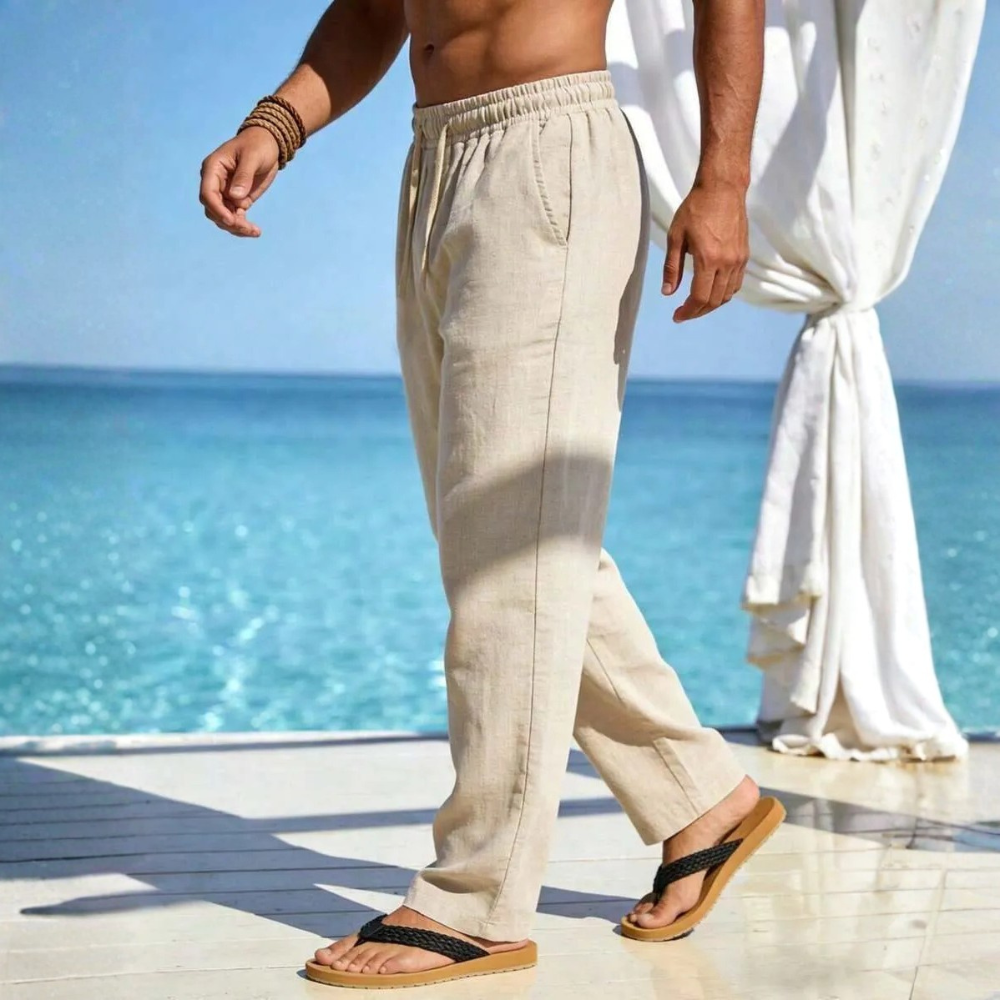 Casual And Comfortable Loose Fit Pants With Pockets For Men