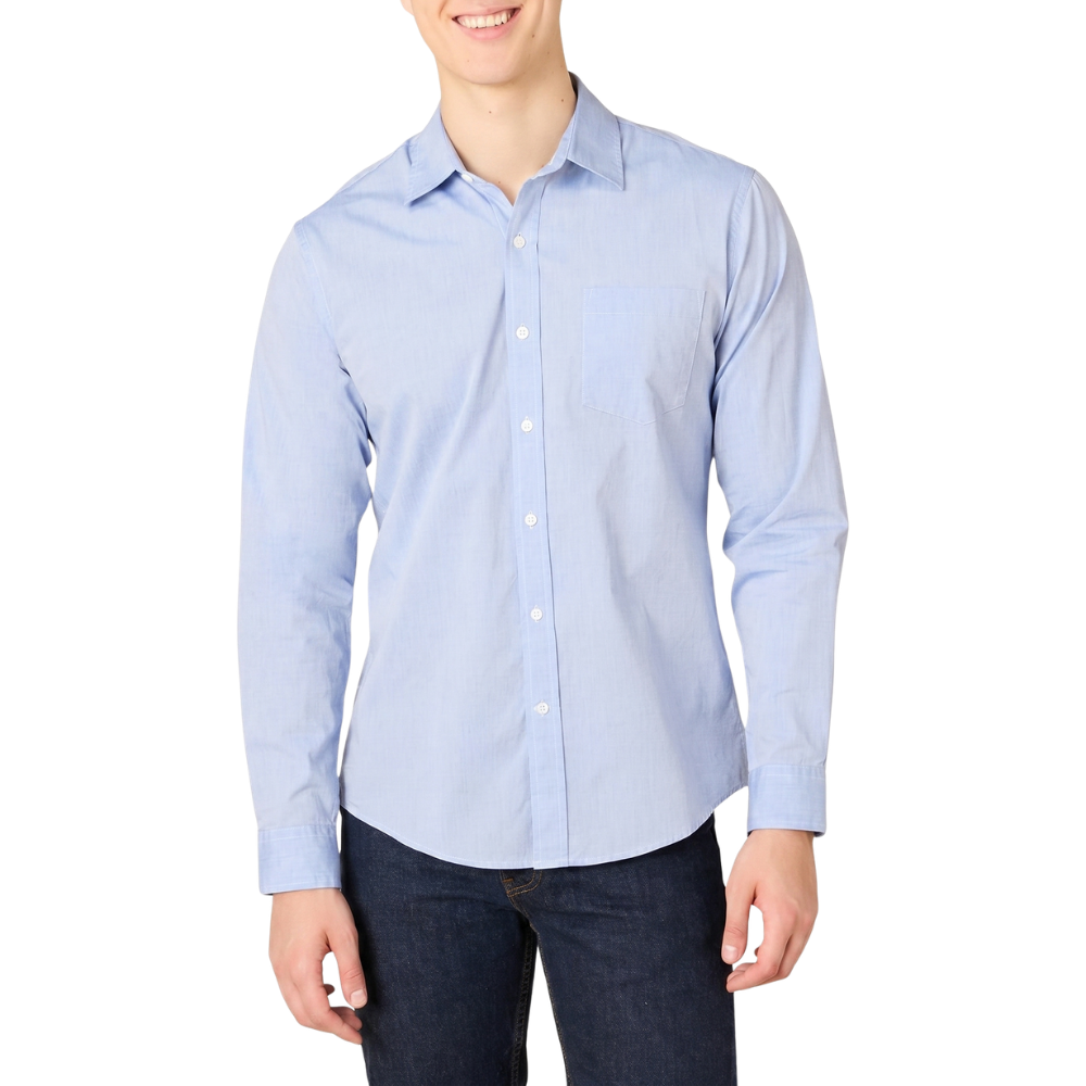 Long Sleeve Casual Poplin Shirt