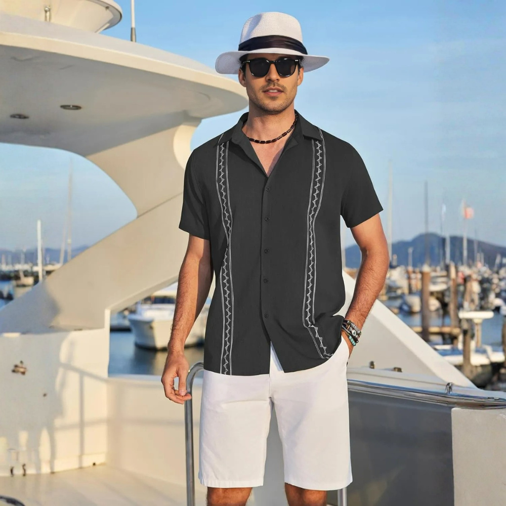 Summer Beach Button Down Shirt