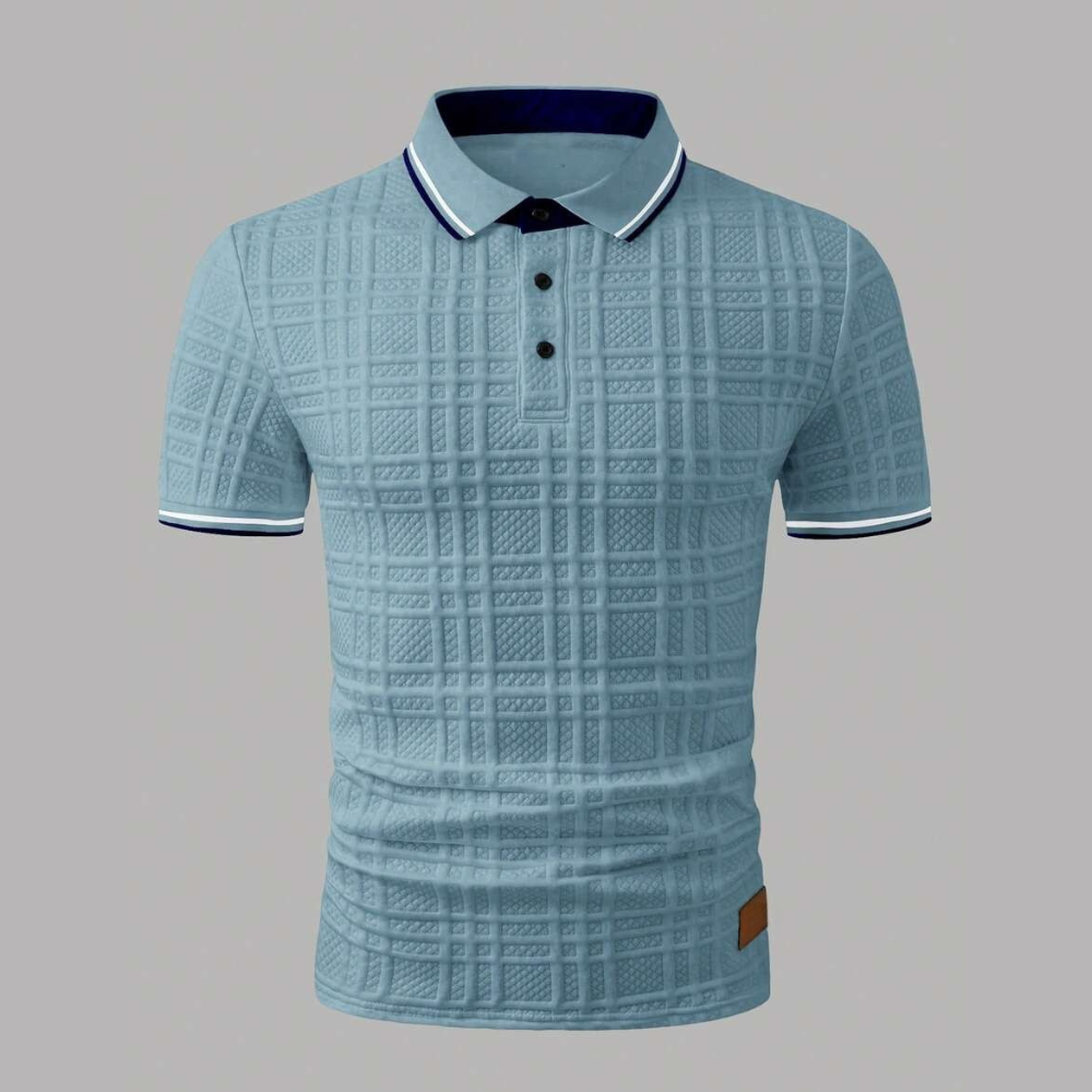 Colorblock Short Sleeve Casual Travel Polo Shirt