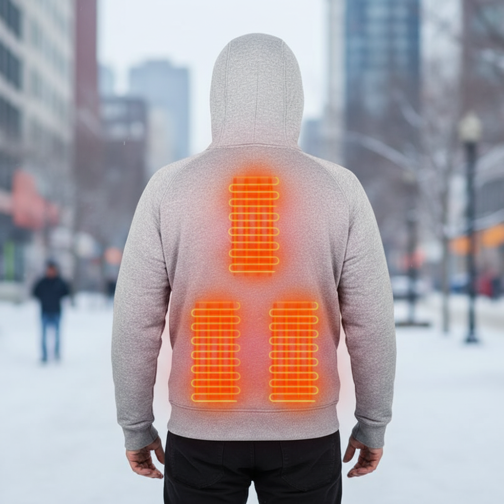 Heated Hoodie - Cozy Thermal Wear for Outdoor Comfort