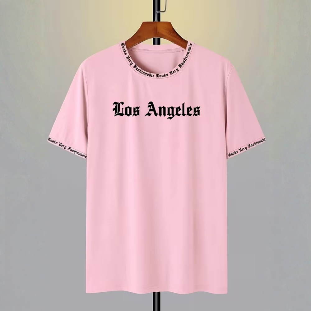 Casual Summer Short Sleeve Round Neck T Shirt For Men