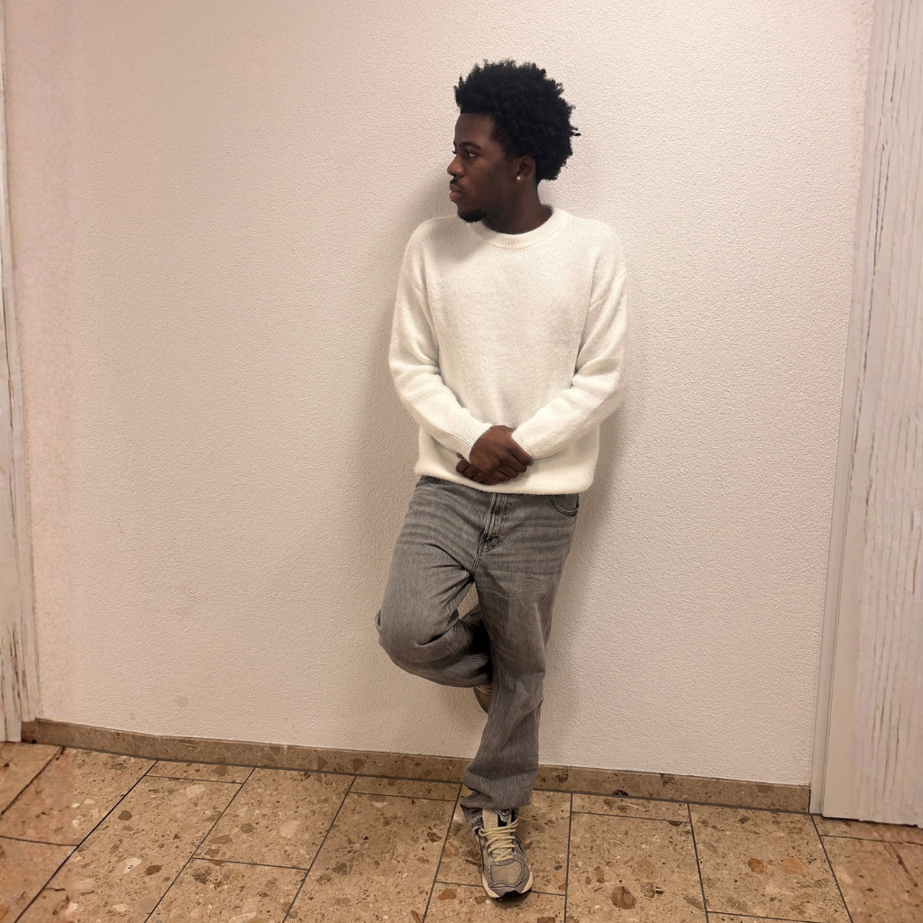 Soft Textured Mohair Knit Street Style Sweater