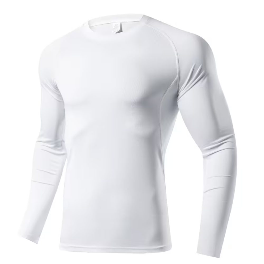 Long Sleeve Compression Workout Base Layer Shirt For Sports Men