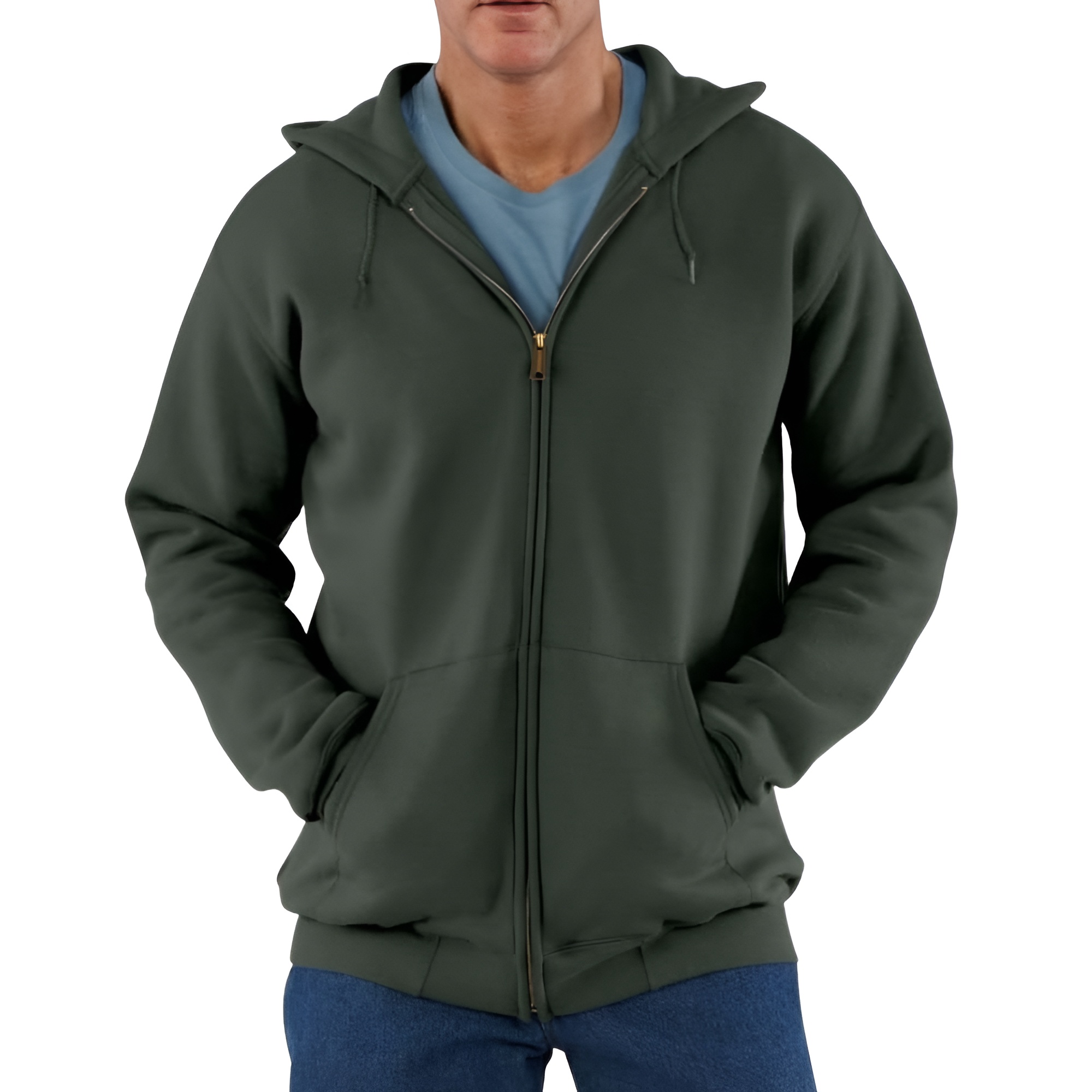 Men's Loose Fit Midweight Full-Zip Sweatshirt