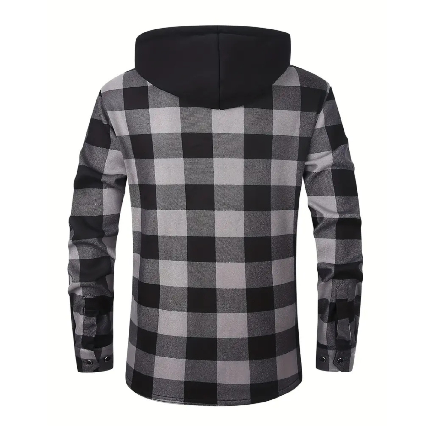 Thermal Flannel Plaid Winter Jacket With Pockets For Men