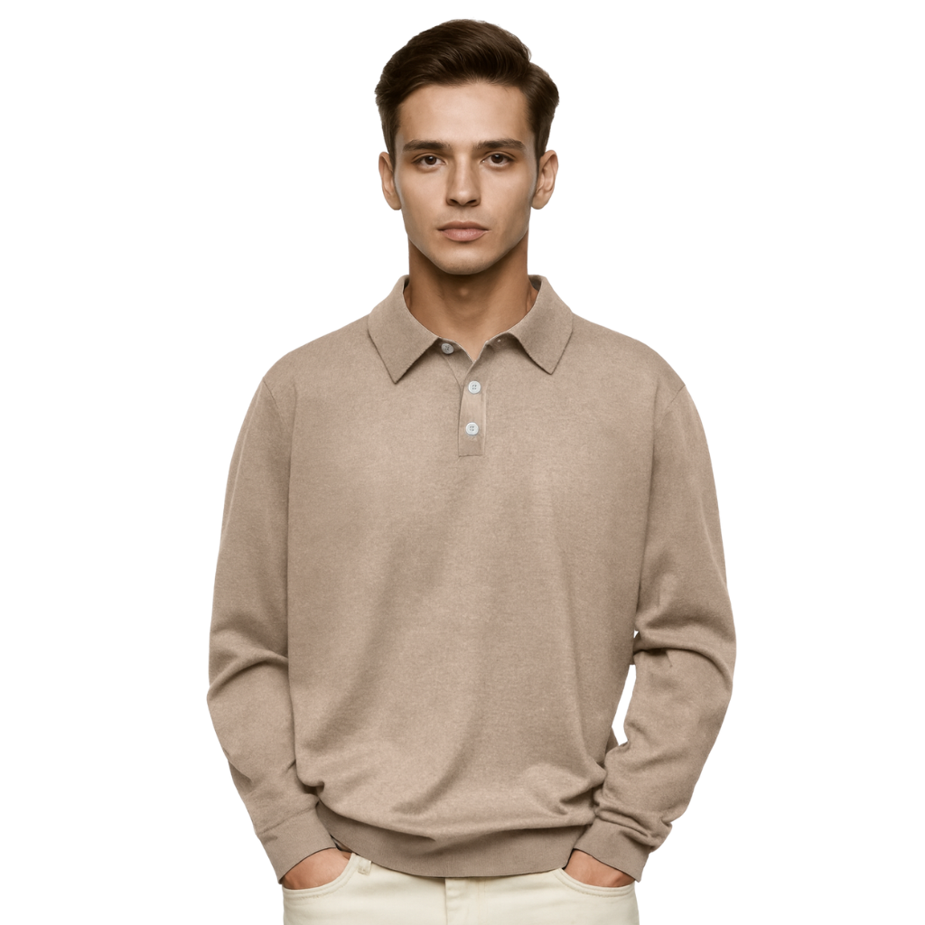 Classic Fit Cashmere Polo ShirtClassic Fit Cashmere Polo Shirt - Image 9