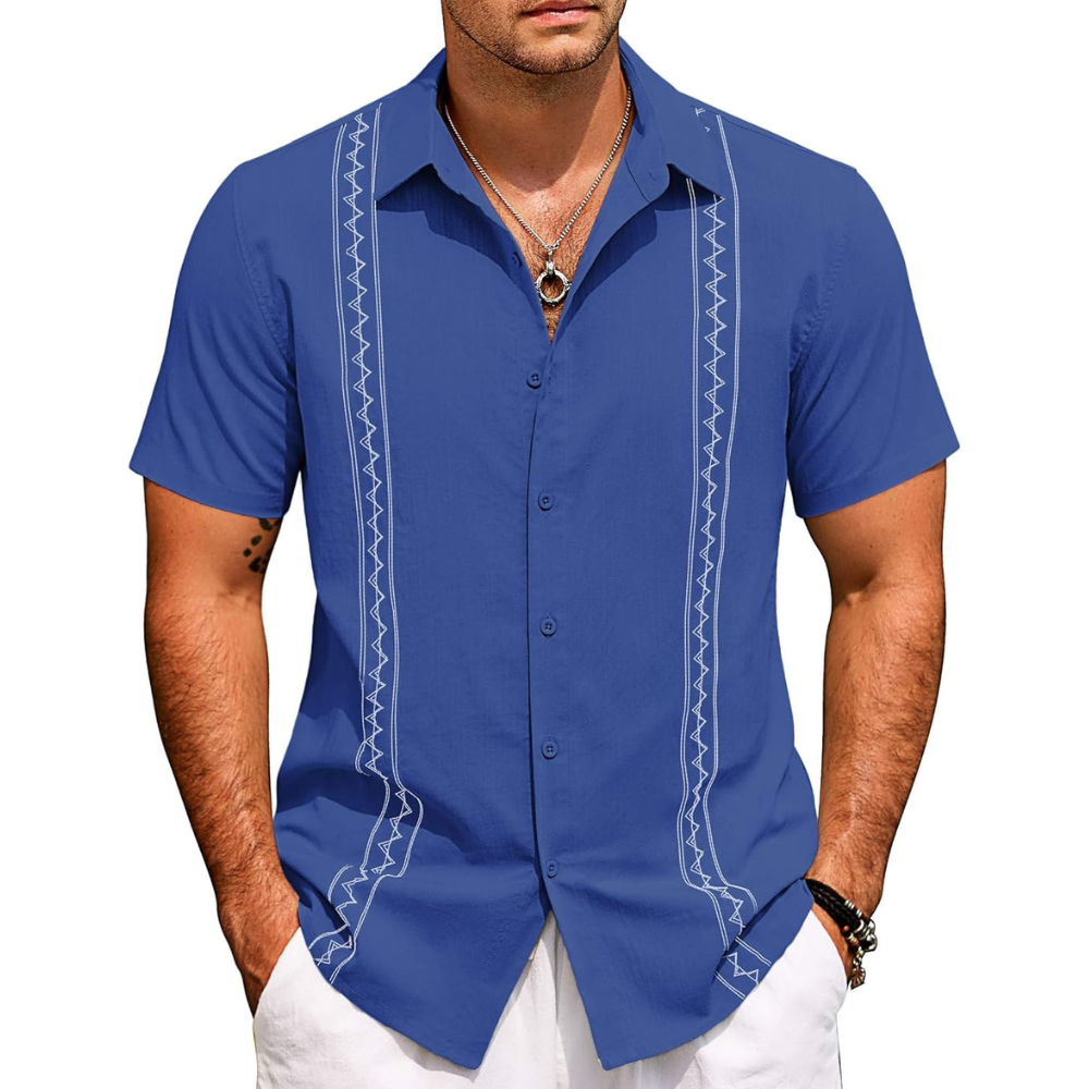 Summer Beach Button Down Shirt