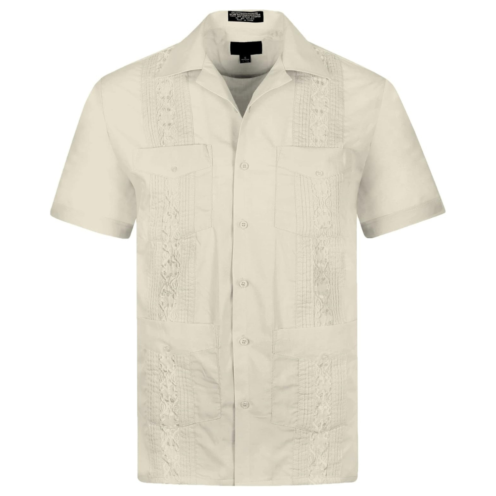 Short Sleeve Casual Wedding Beach Bartender Shirt