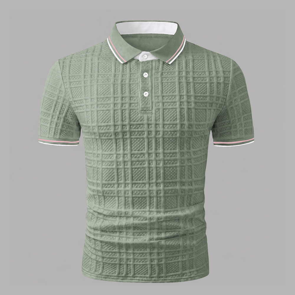 Colorblock Short Sleeve Casual Travel Polo Shirt