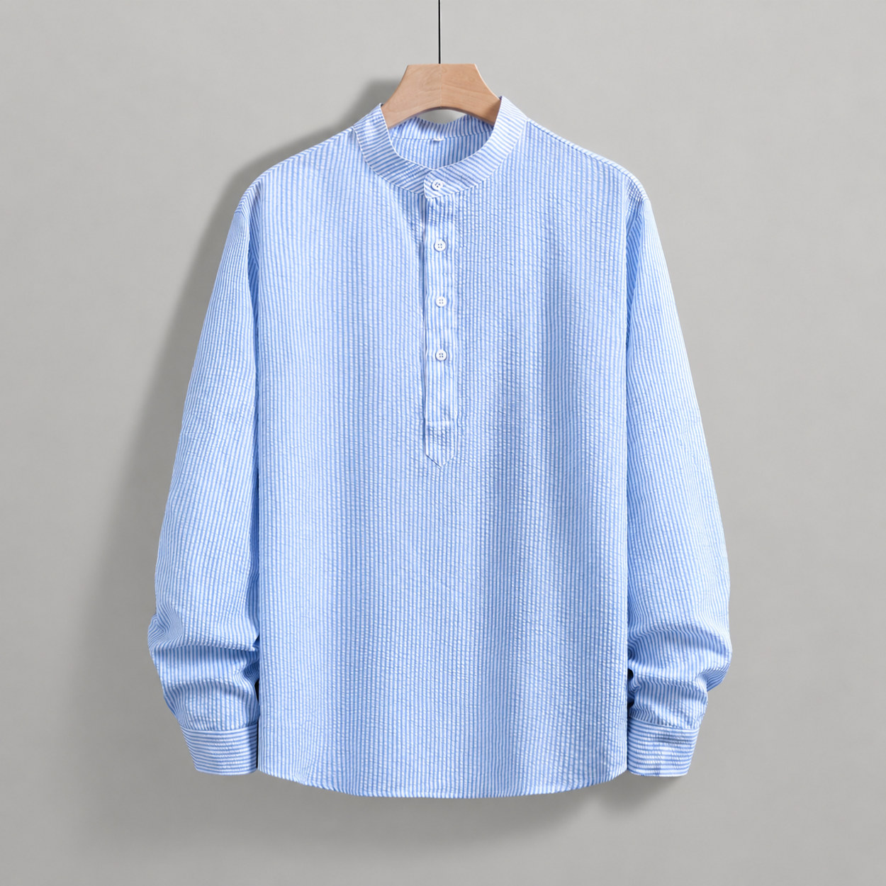 Loose Casual Linen Long Sleeve Shirt For Men