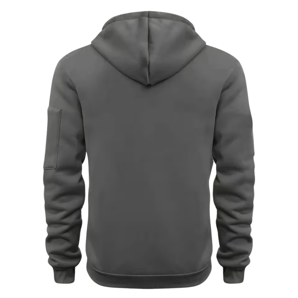 Casual Half Zip Winter Hoodie For Men