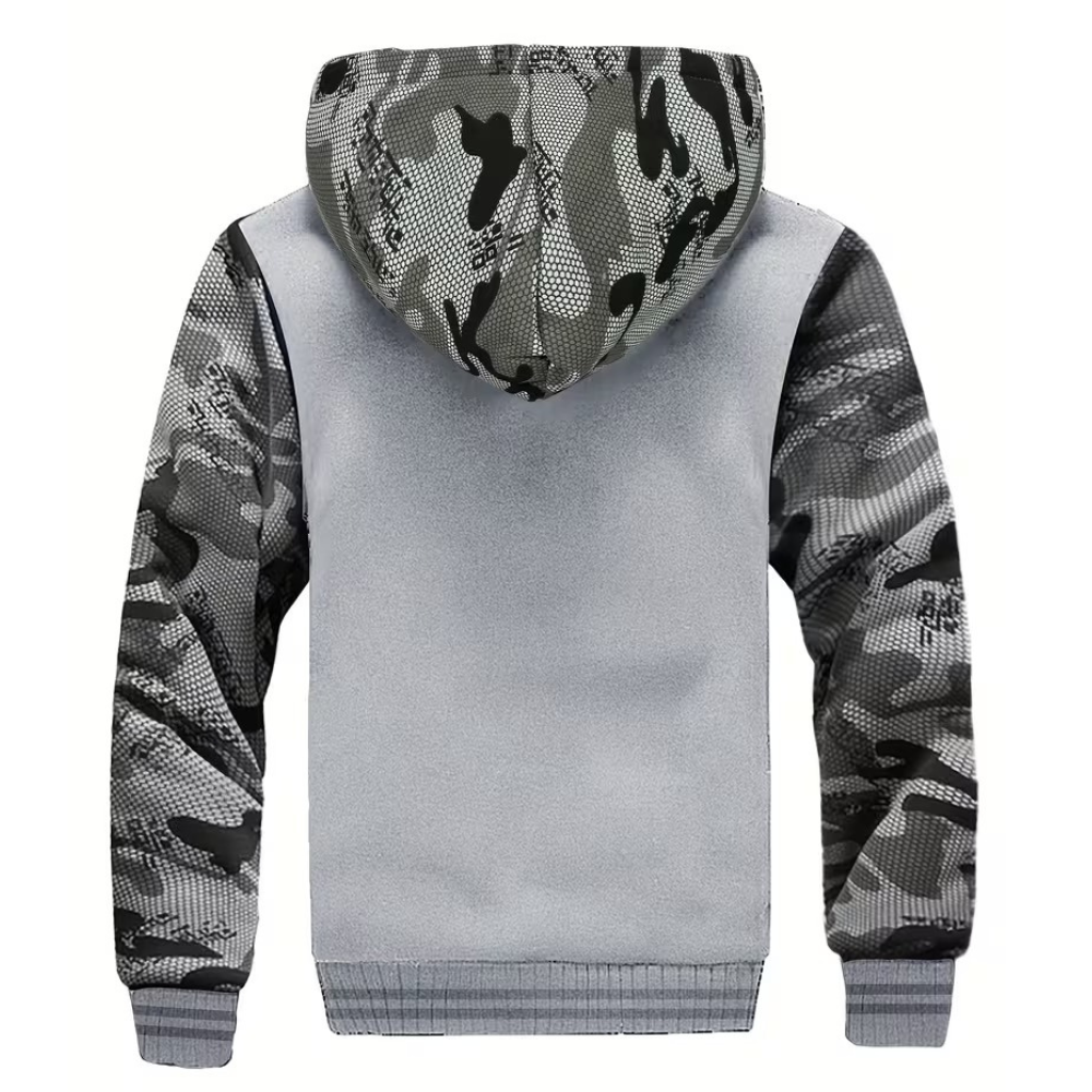 Warm Fleece Hooded Jacket For Men