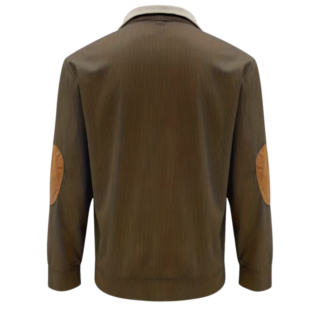 Stylish Contrast Color Long Sleeve Shirt For Men