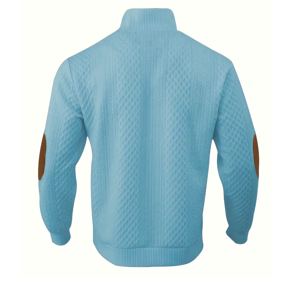 Casual Button Up Stand Collar Long Sleeve Outdoor Henley Shirt For Men