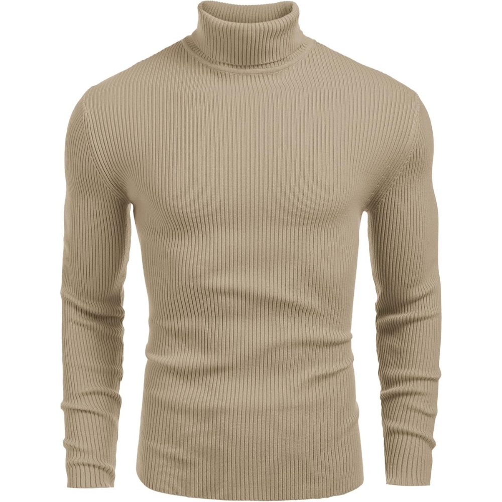 Ribbed Slim Fit Long Sleeve Pullover