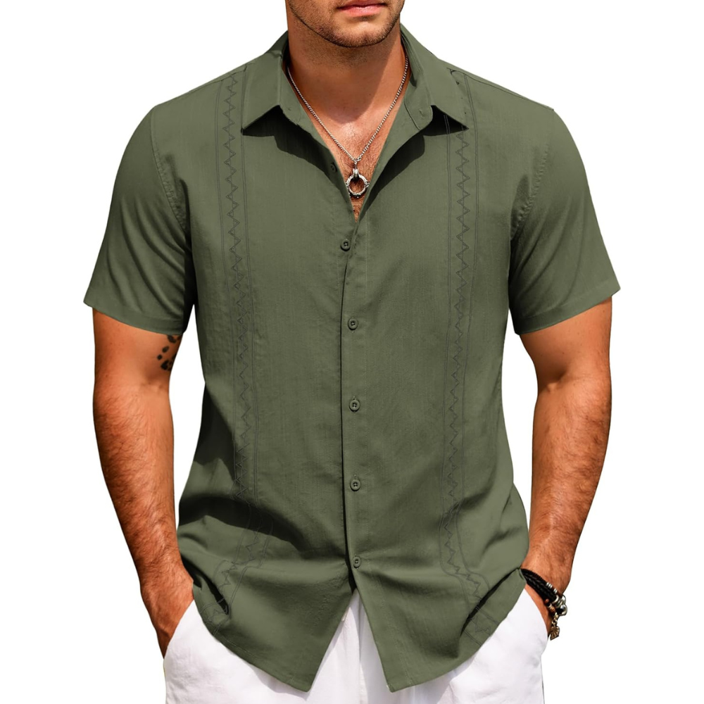Summer Beach Button Down Shirt