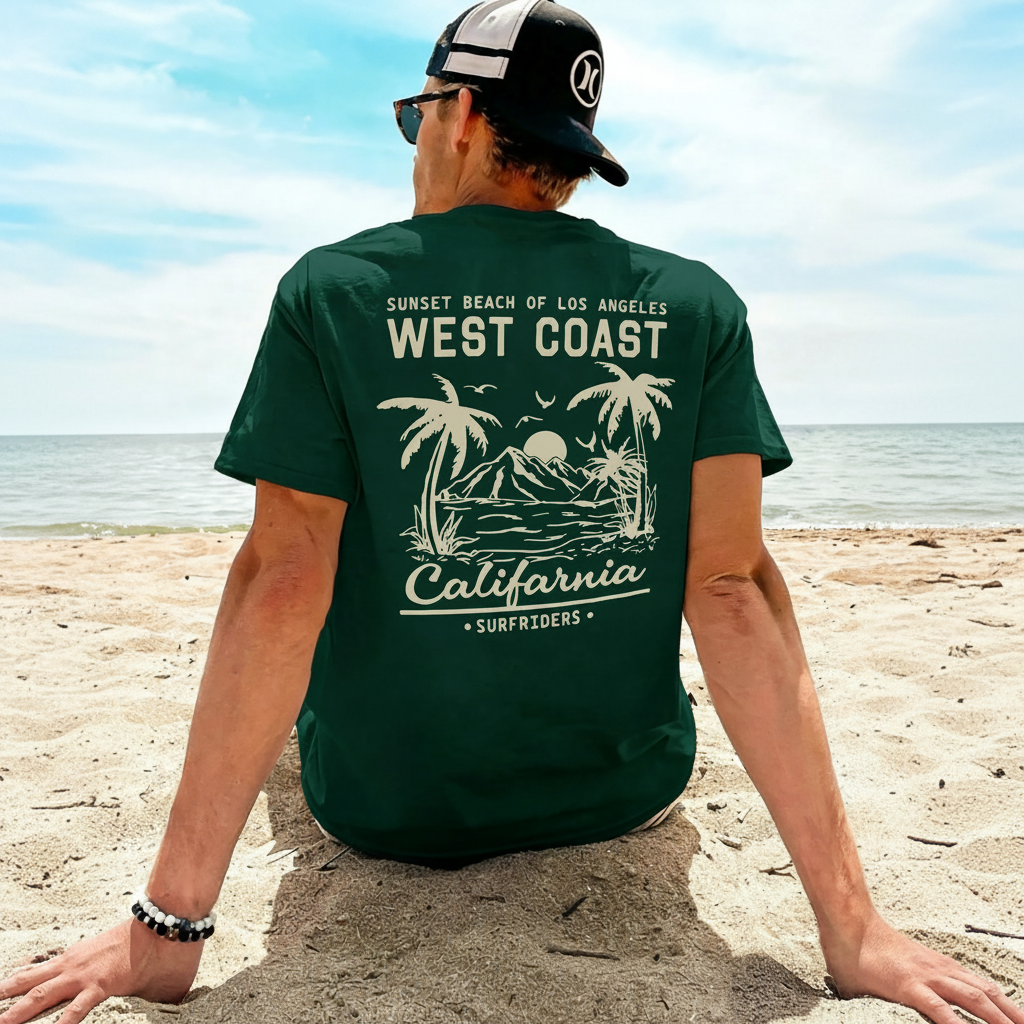 Graphic Print Short Sleeve Loose Fit T Shirt For Men Summer Wear