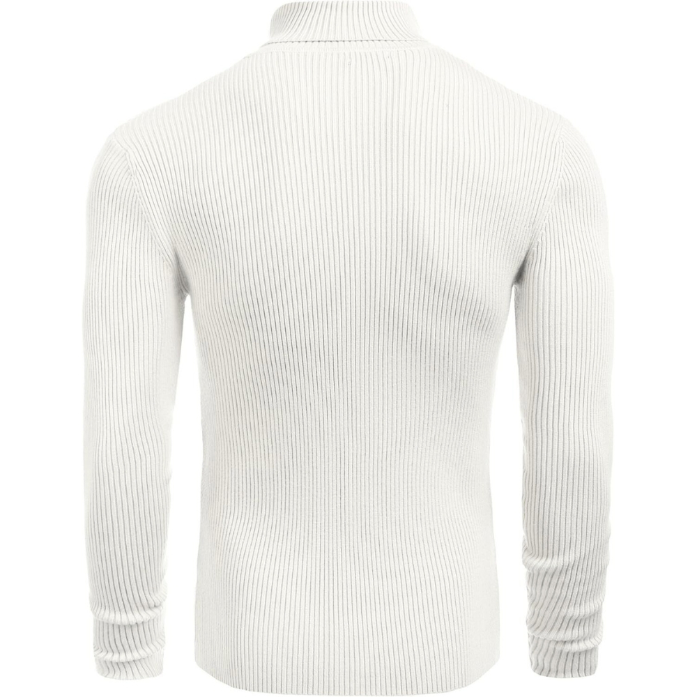 Ribbed Slim Fit Long Sleeve Pullover