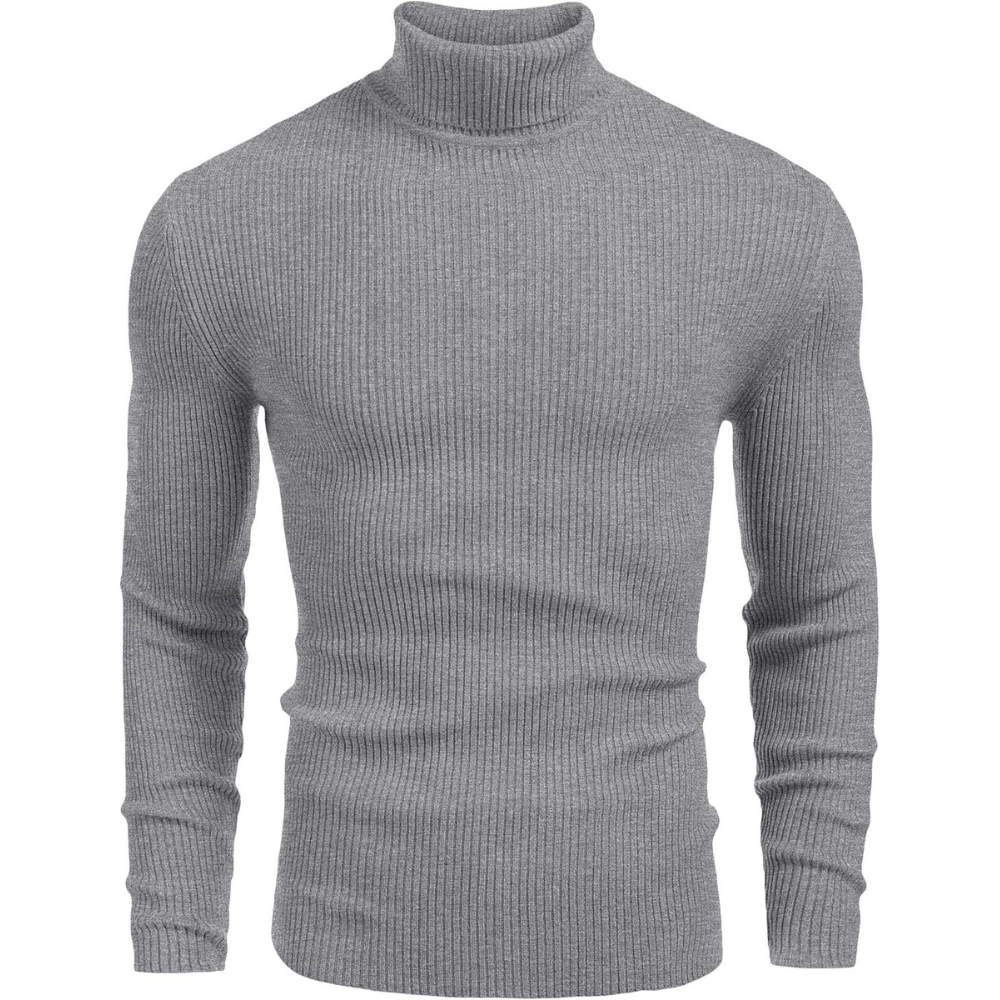 Ribbed Slim Fit Long Sleeve Pullover