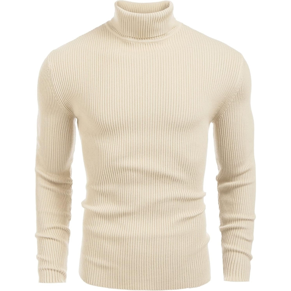 Ribbed Slim Fit Long Sleeve Pullover