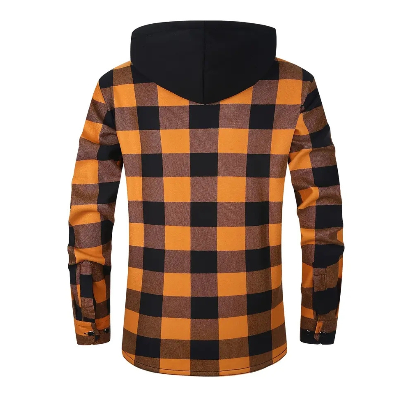 Thermal Flannel Plaid Winter Jacket With Pockets For Men