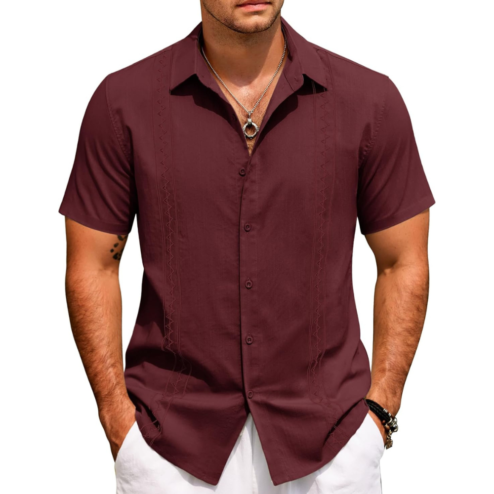 Summer Beach Button Down Shirt