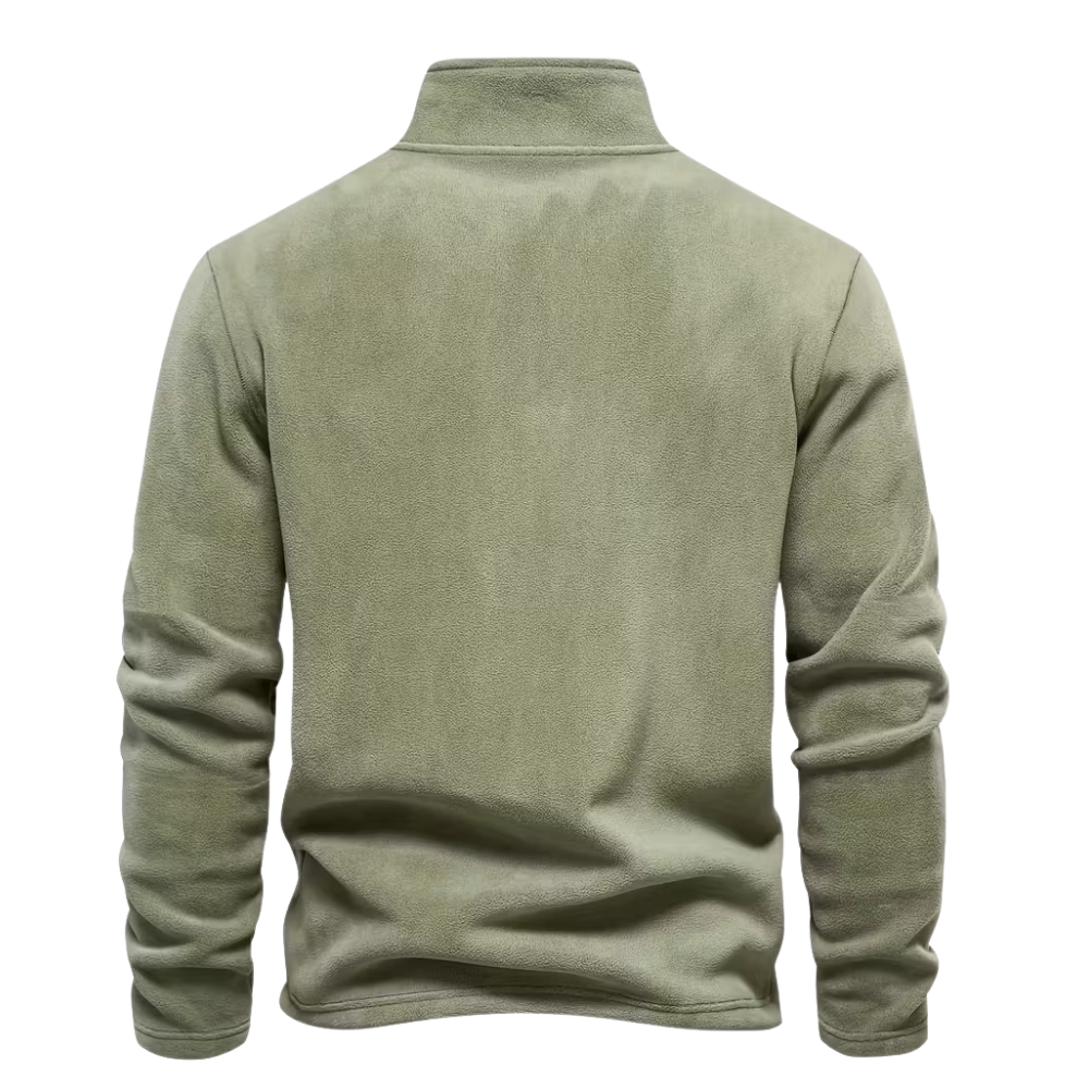 Half Zip Thermal Fleece Winter Sweater For Men