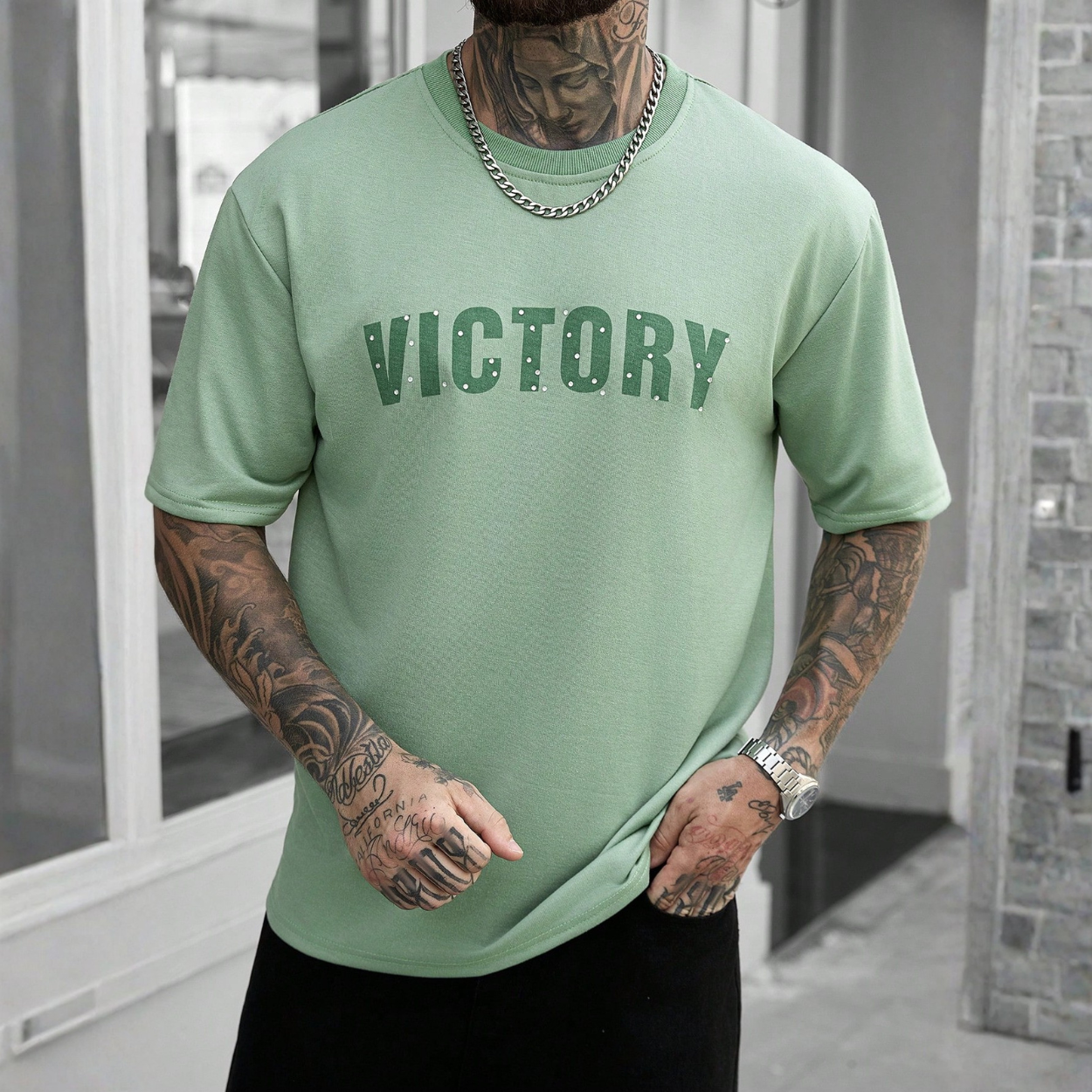 Casual Washed Short Sleeve T Shirt For Men