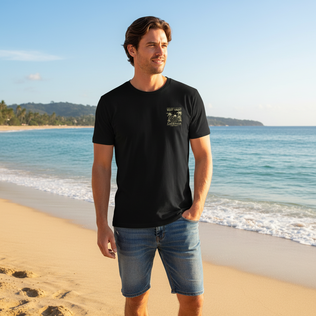 Graphic Print Short Sleeve Loose Fit T Shirt For Men Summer Wear