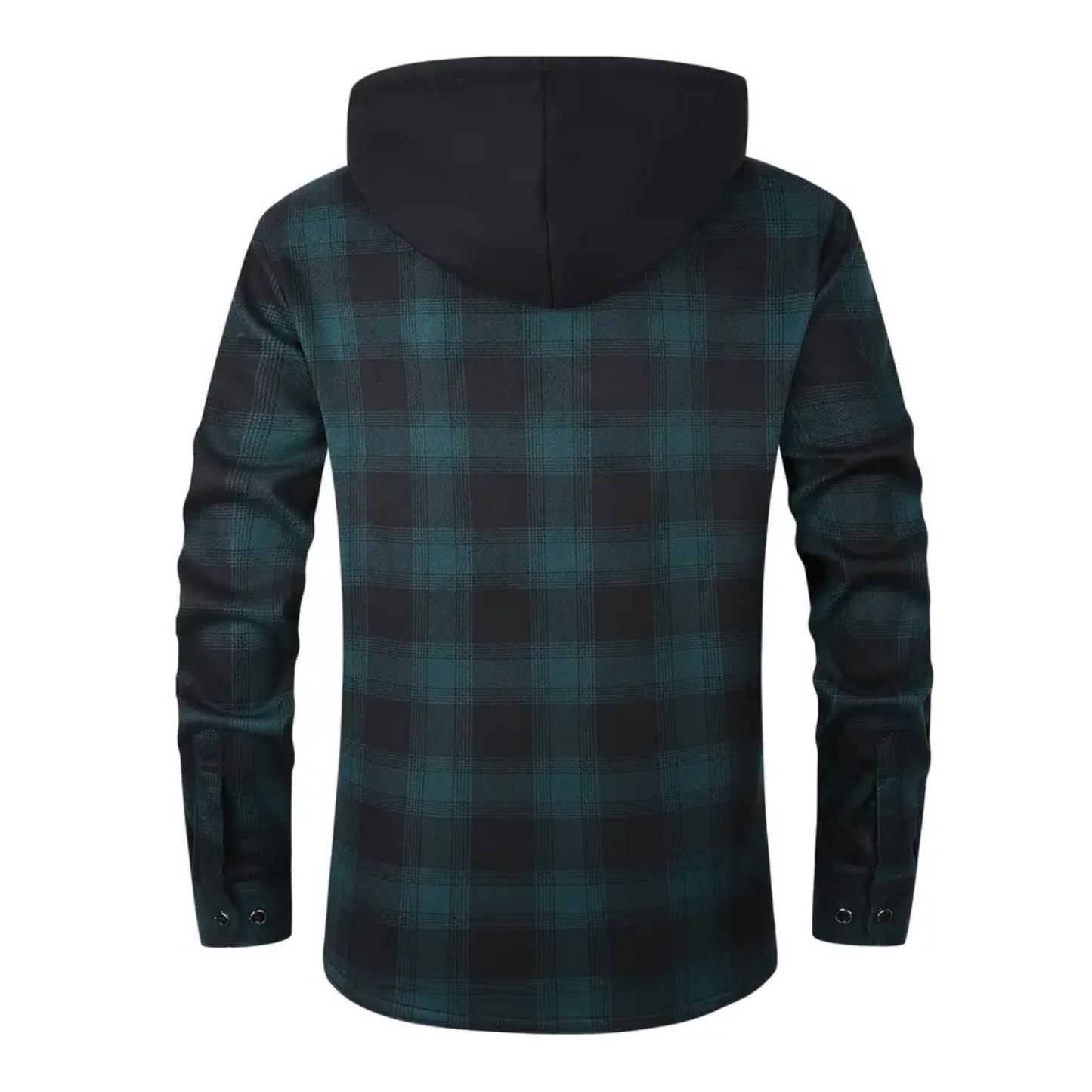 Thermal Flannel Plaid Winter Jacket With Pockets For Men