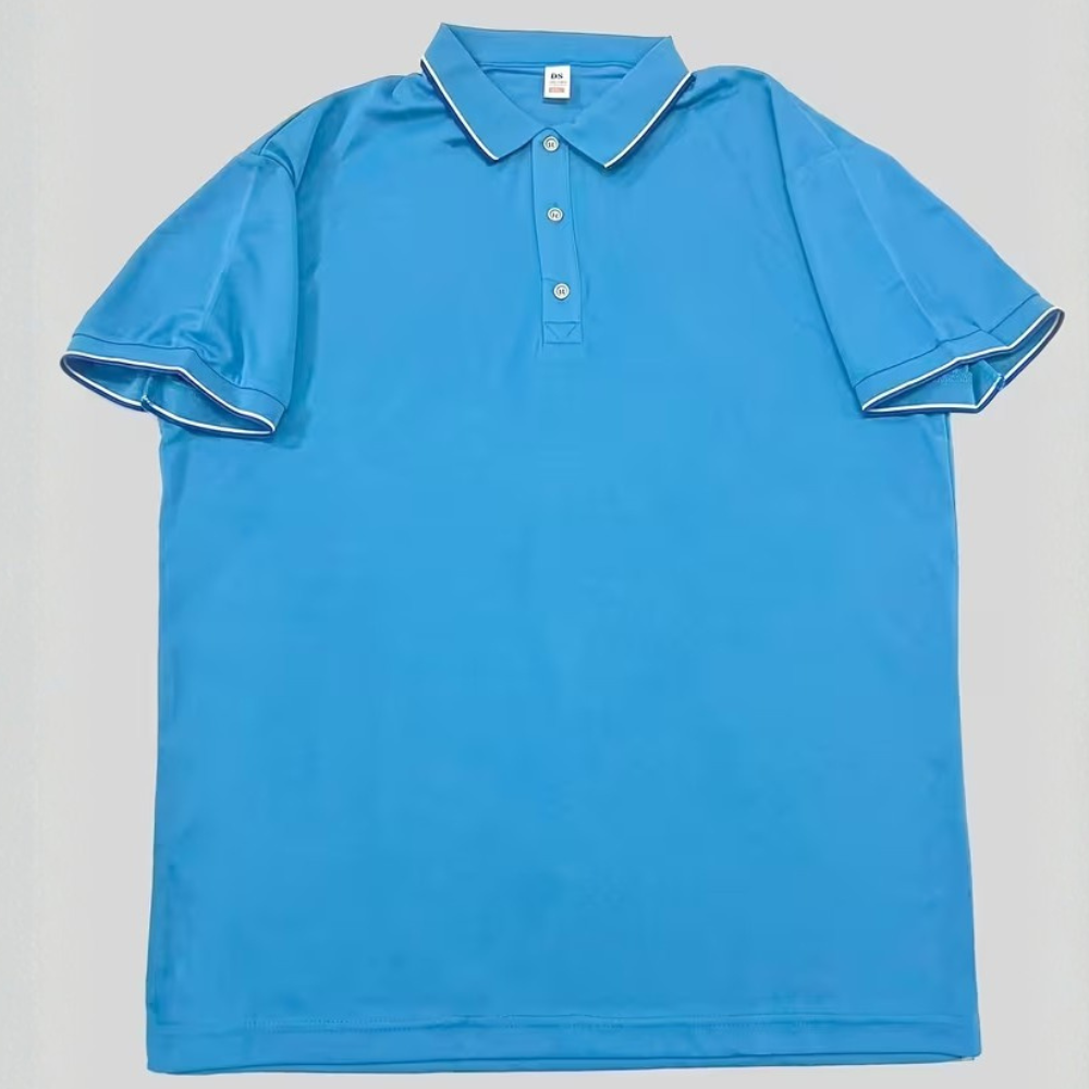Classic Button Up Collar Polo Shirt For Business Casual Wear For Men