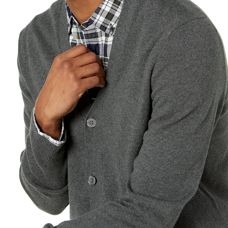 Button Front Knit Cardigan Long Sleeve