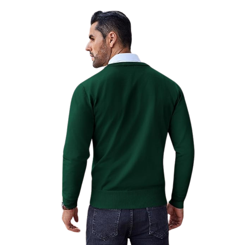 Men’s Slim Fit Crew Neck Knitted Sweater Lightweight Pullover