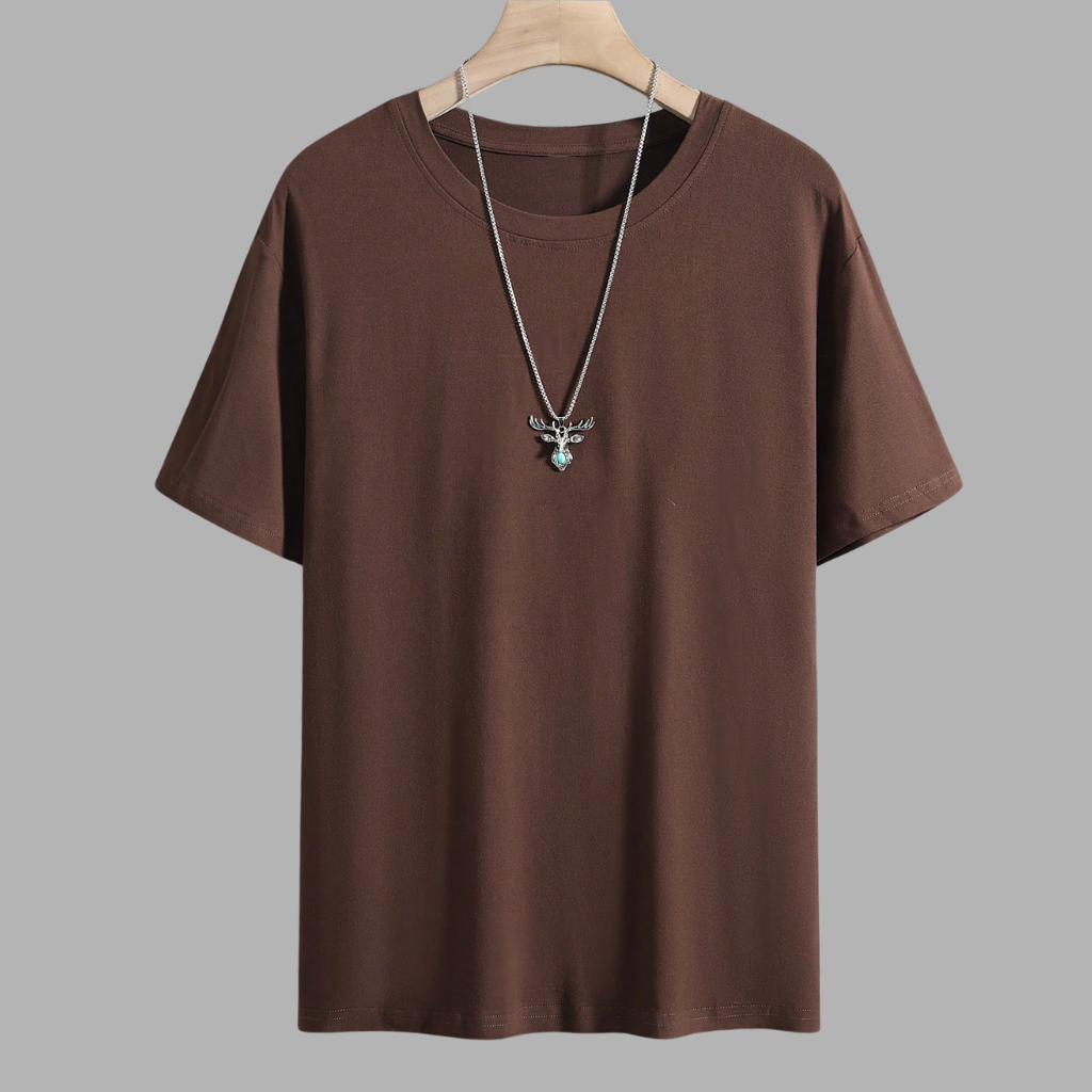 Short Sleeve Round Design T Shirt For Men