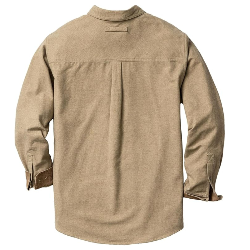 Sleeve And Button Down Flannel Shirt Long Sleeve For Men