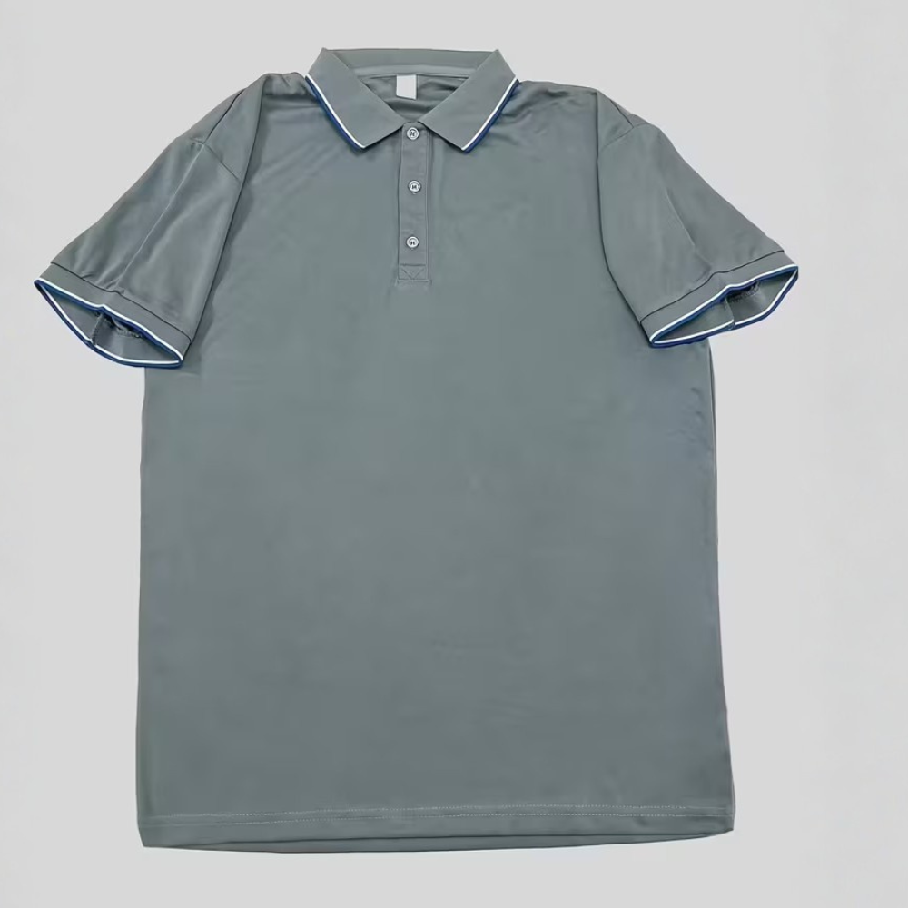 Classic Button Up Collar Polo Shirt For Business Casual Wear For Men