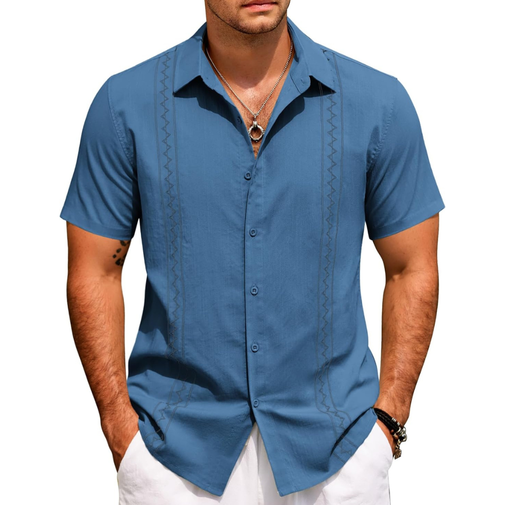 Summer Beach Button Down Shirt