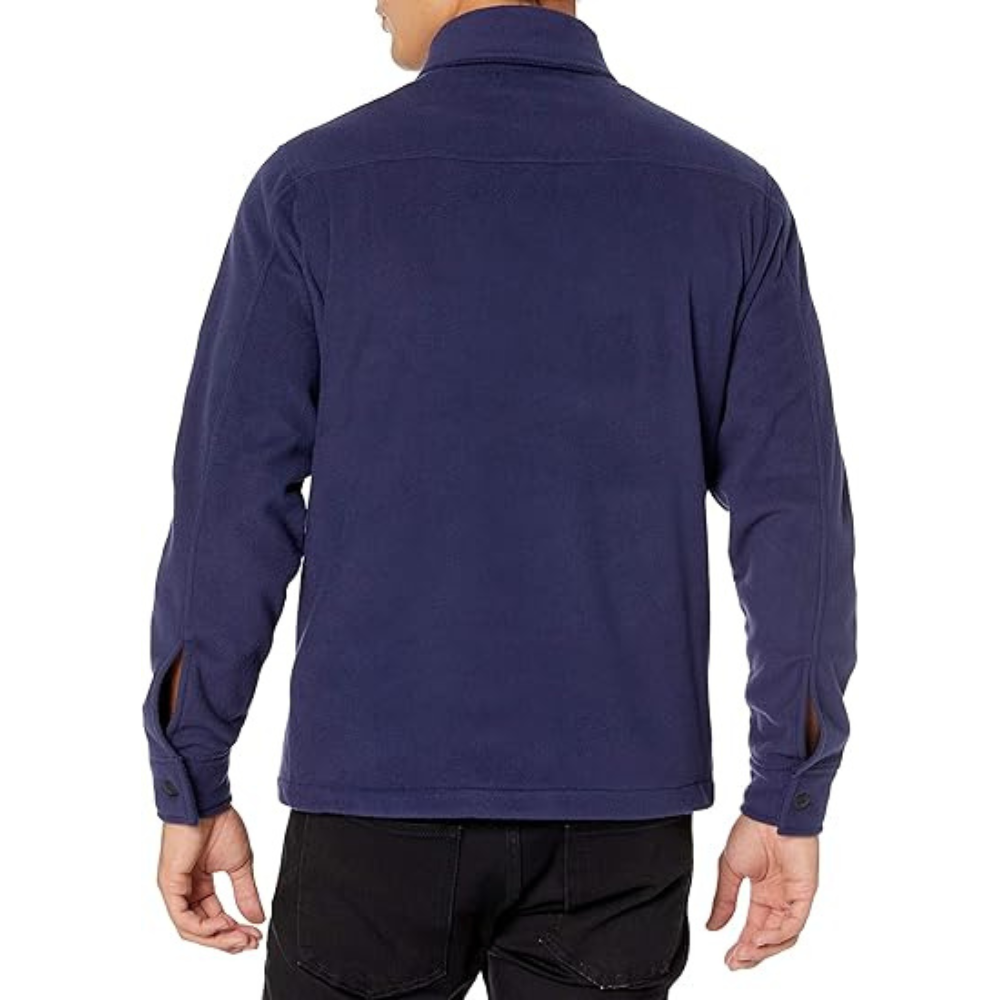 Men's Long Sleeve Polar Fleece Shirt Jacket